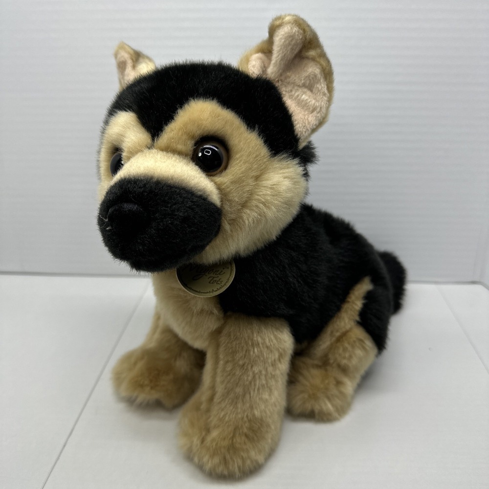 German Shepherd Puppy Dog Plush 8" Aurora Miyoni Tots Realistic Kid Play Animals